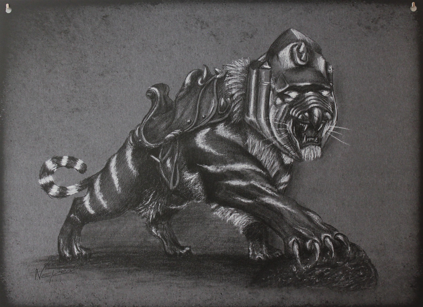 Masters of the Universe Exhibition Artwork: Battle Cat von Netzroc