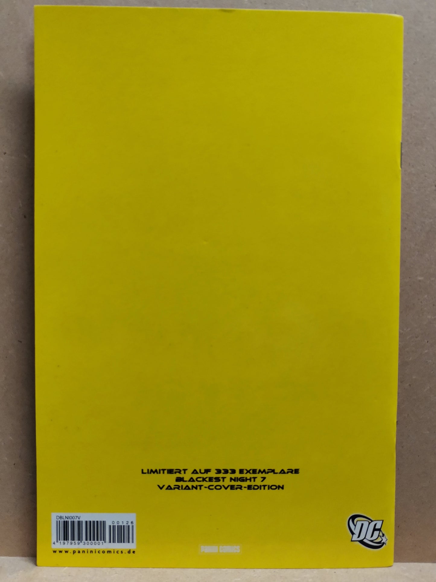 Blackest Night #7 Furcht Variant