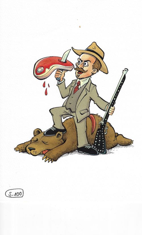 Karl May: Originalillustration Seite 100