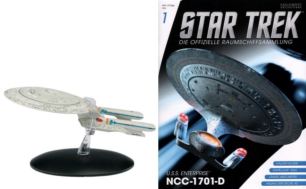 Star Trek Eaglemoss 1: U.S.S. Enterprise NCC-1701-D OVP (Neu)