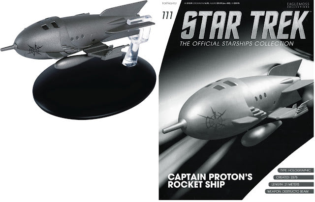 Star Trek Eaglemoss 111: Captain Proton's Raketenschiff OVP