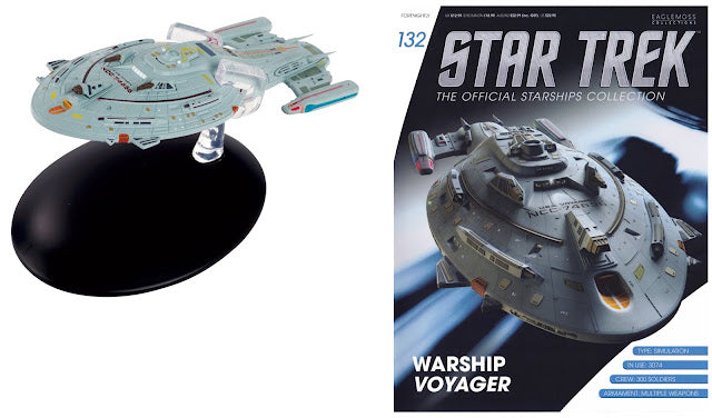 Star Trek Eaglemoss 132: Kriegsschiff U.S.S. Voyager OVP