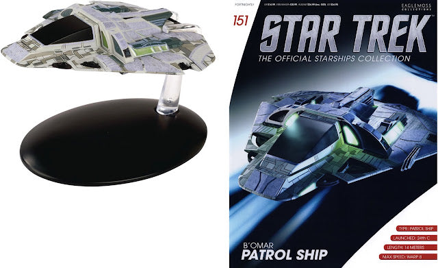 Star Trek Eaglemoss 151: B'omar Patrouillenschiff OVP