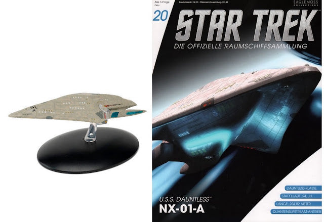 Star Trek Eaglemoss 20: U.S.S. Dauntless NX-01-A OVP