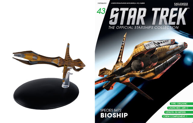 Star Trek Eaglemoss 43: Spezies 8472 Bioschiff OVP