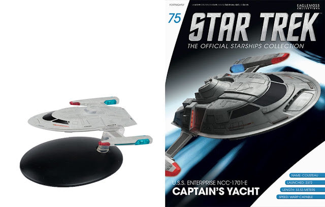 Star Trek Eaglemoss 75: Enterprise-E Captainsyacht "Cousteau" OVP