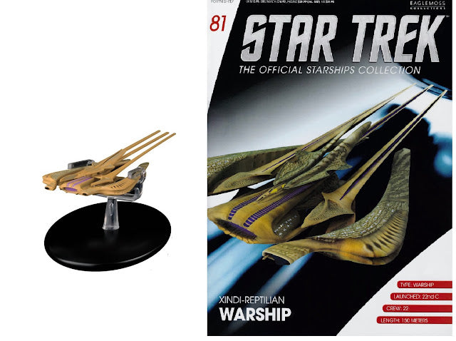 Star Trek Eaglemoss 81: Xindi Reptilianer Schiff OVP