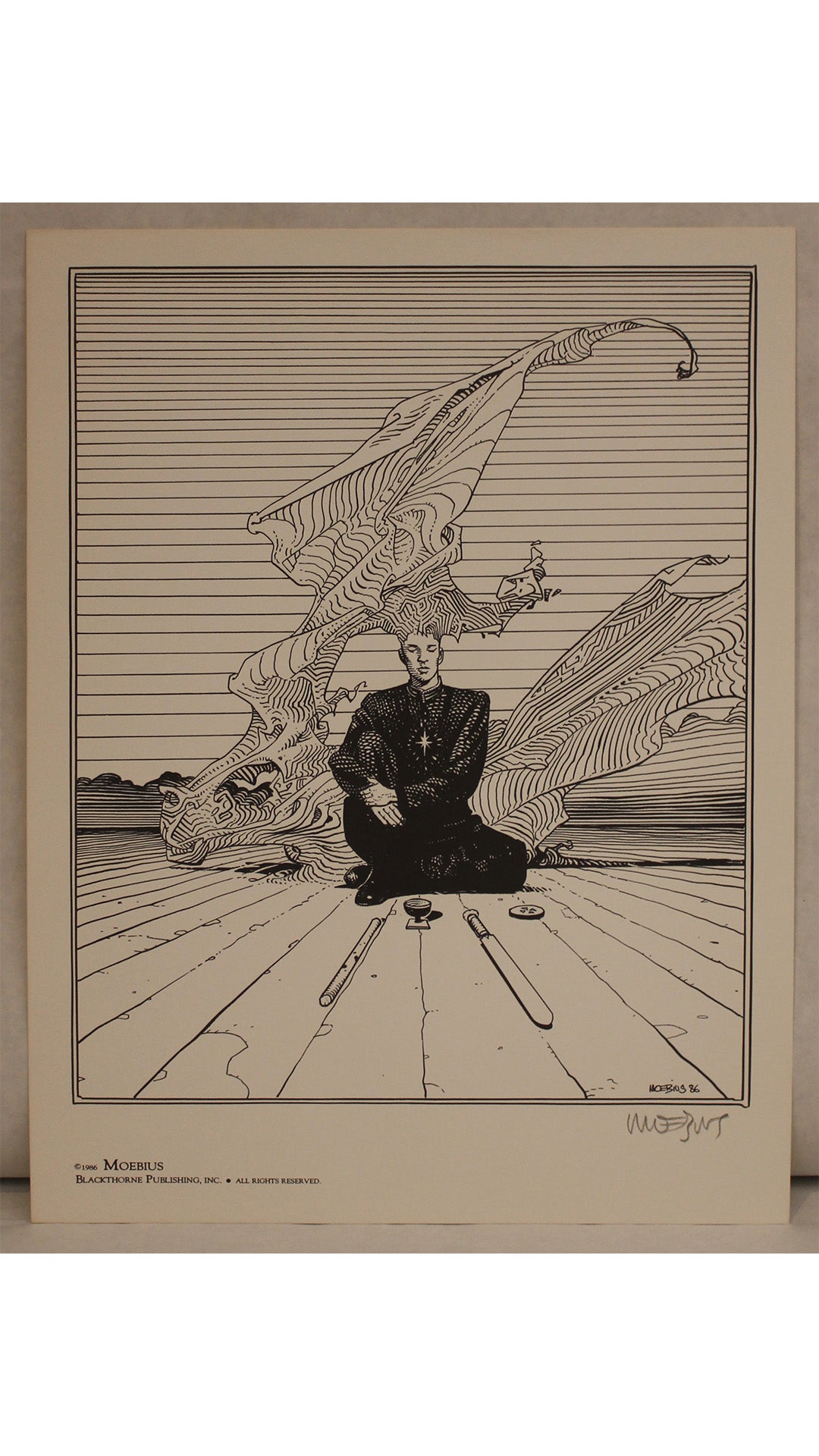 Moebius Ex-libris Strength of Men signiert