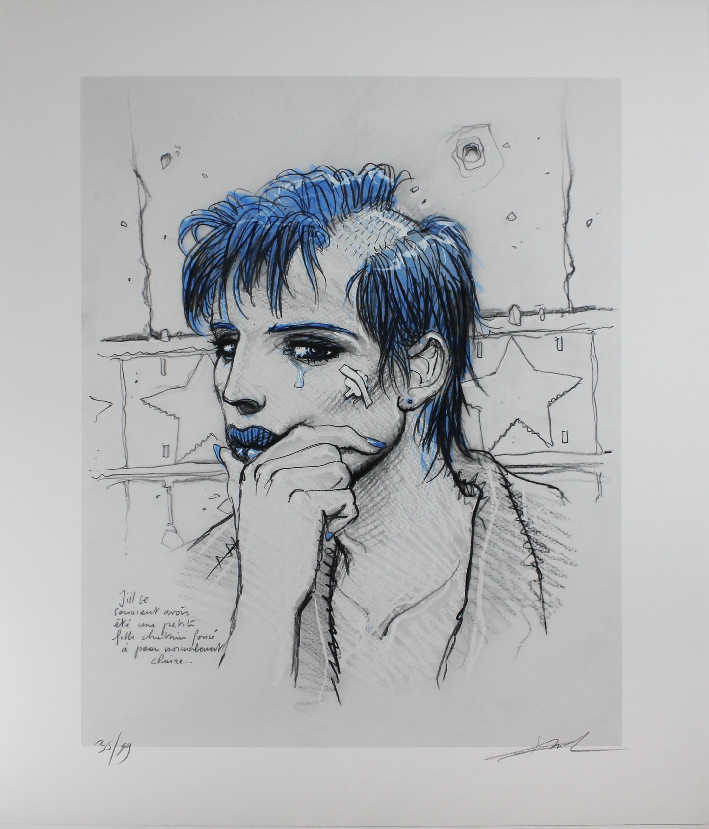 Enki Bilal - "Jill se souvien" (2022) Pigmentdruck