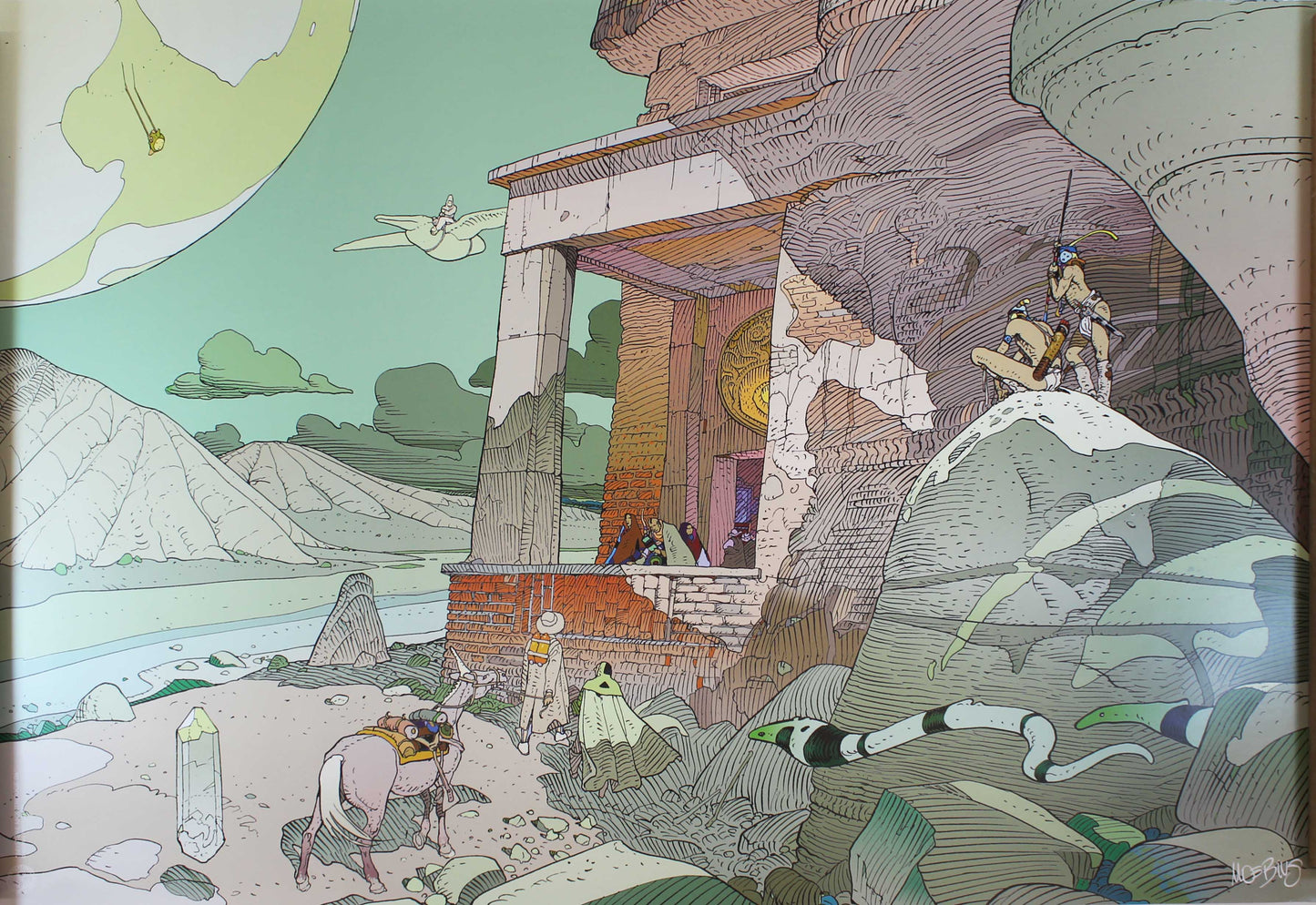 Moebius: Arzak & Stel Kunstdruck