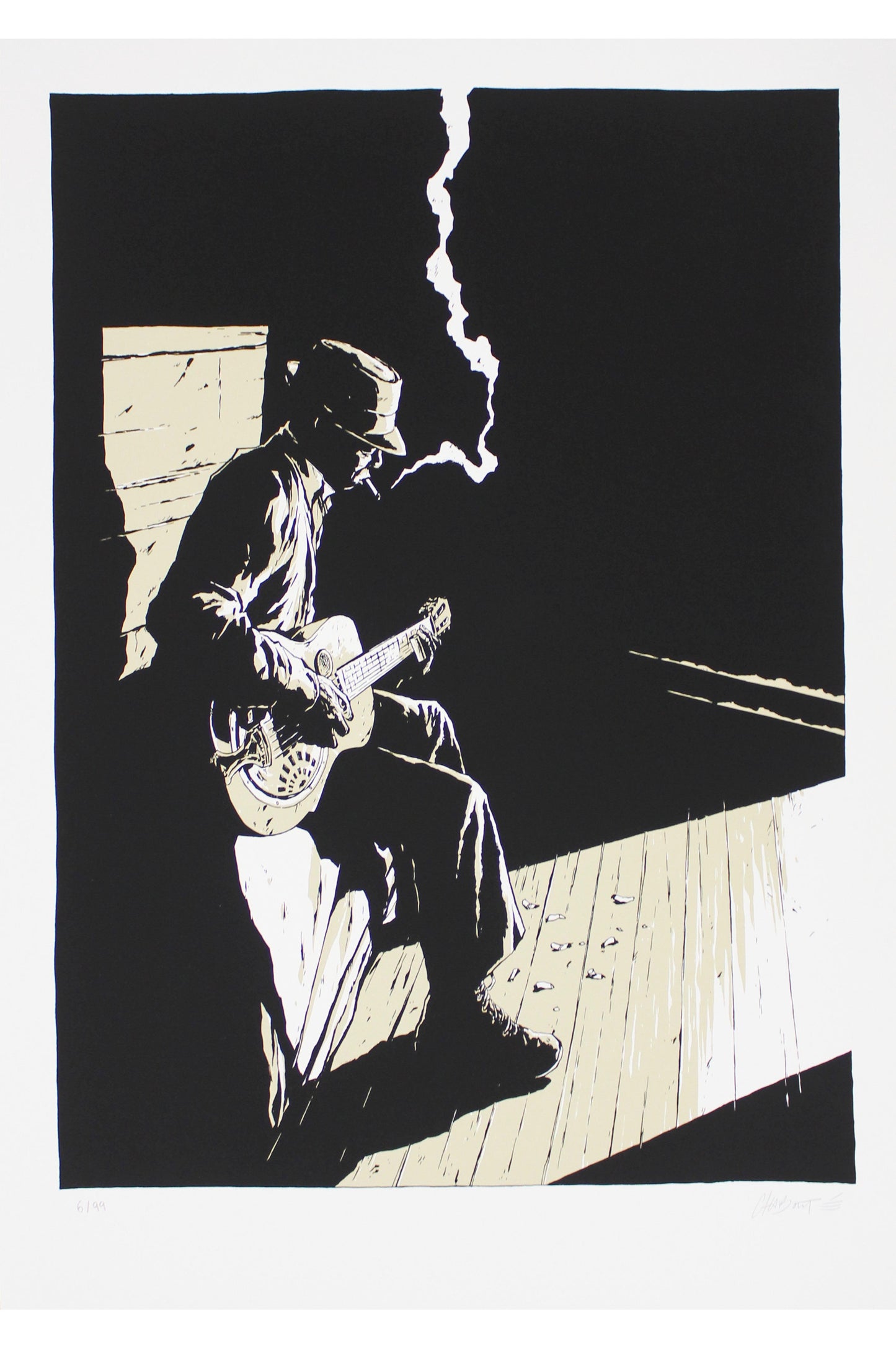 Chabouté: Bluesman Serigraphie