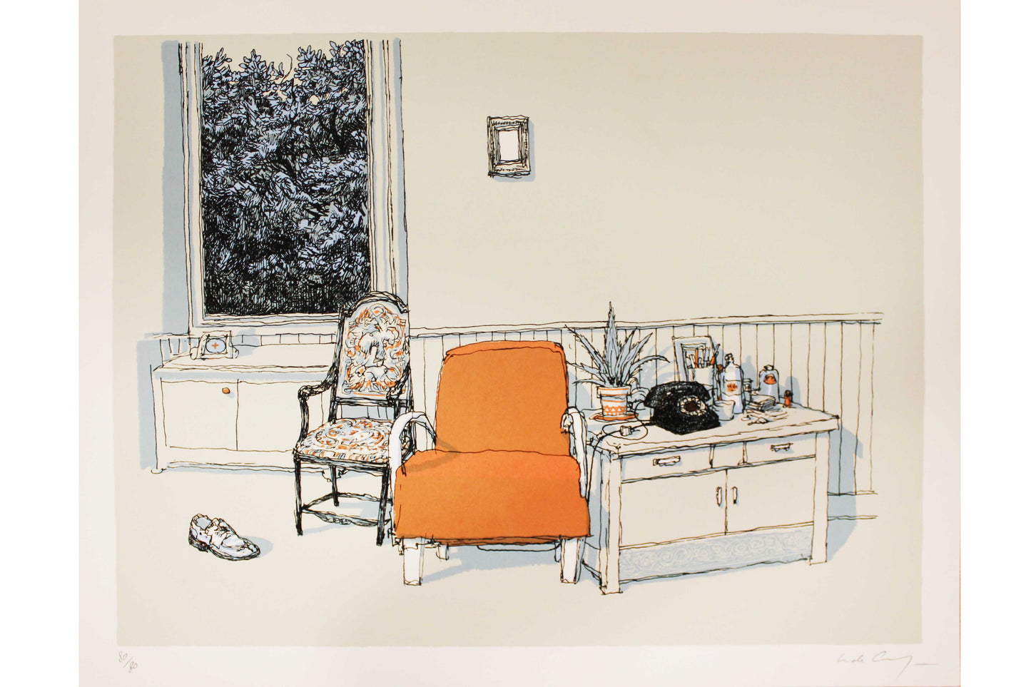 Nicolas De Crecy: Le Fauteuil Orange Serigraphie