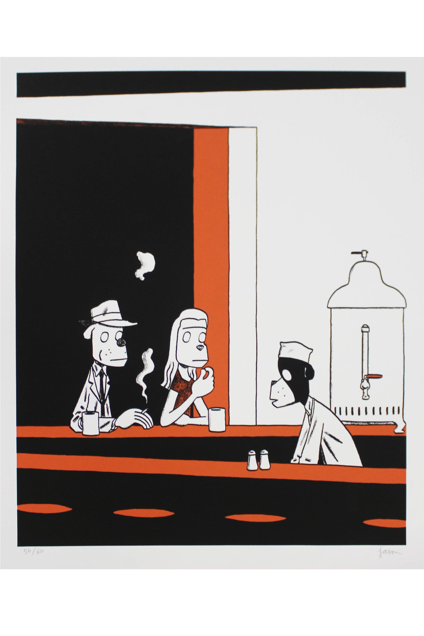 Jason: Hommage Edward Hopper Artprint