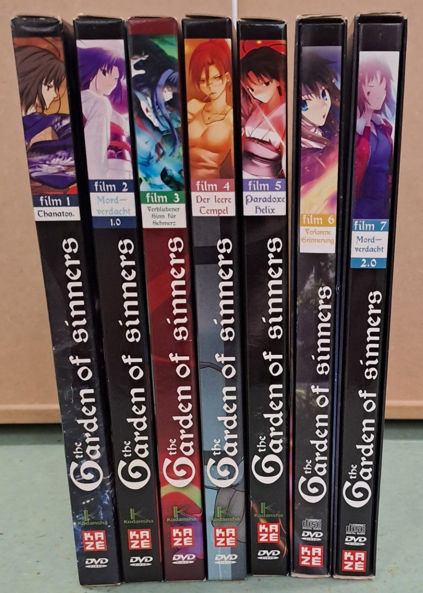 Garden of Sinners 1-7 DVD + Soundtracks