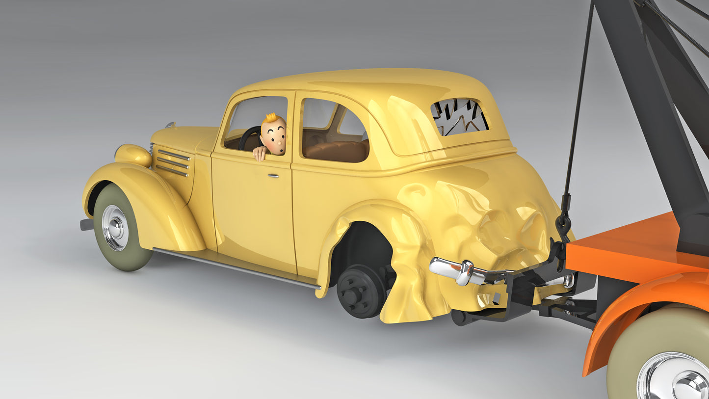 Tim & Struppi Fahrzeug #61: Beschädigter Imperia Gelb