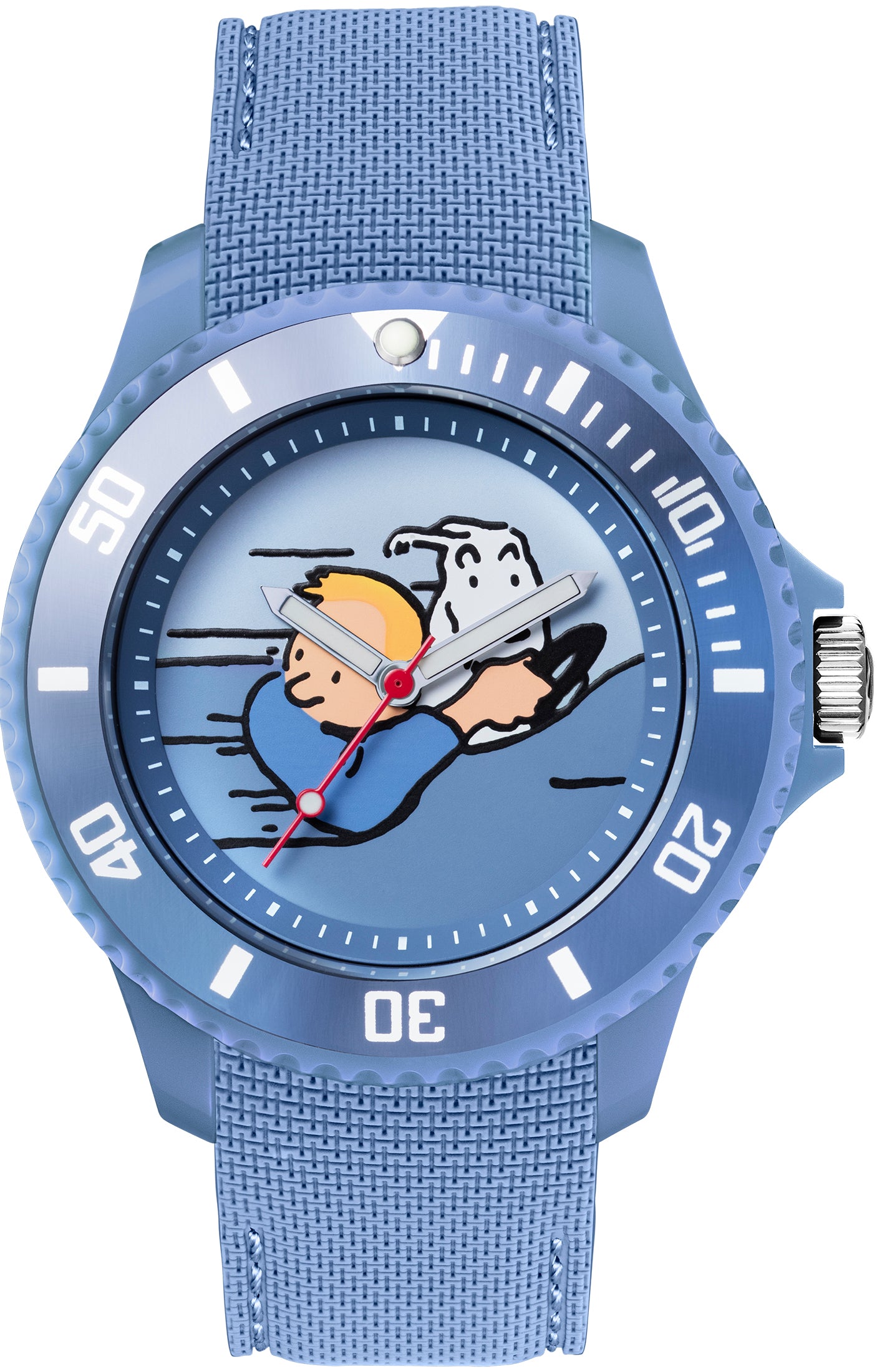 Tim und Struppi Armbanduhr Soviet Speed Car Blue M