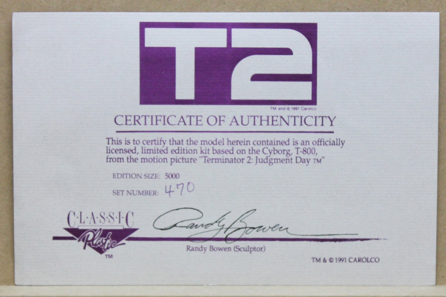 Terminator 2 Model Figure Kit: T-800