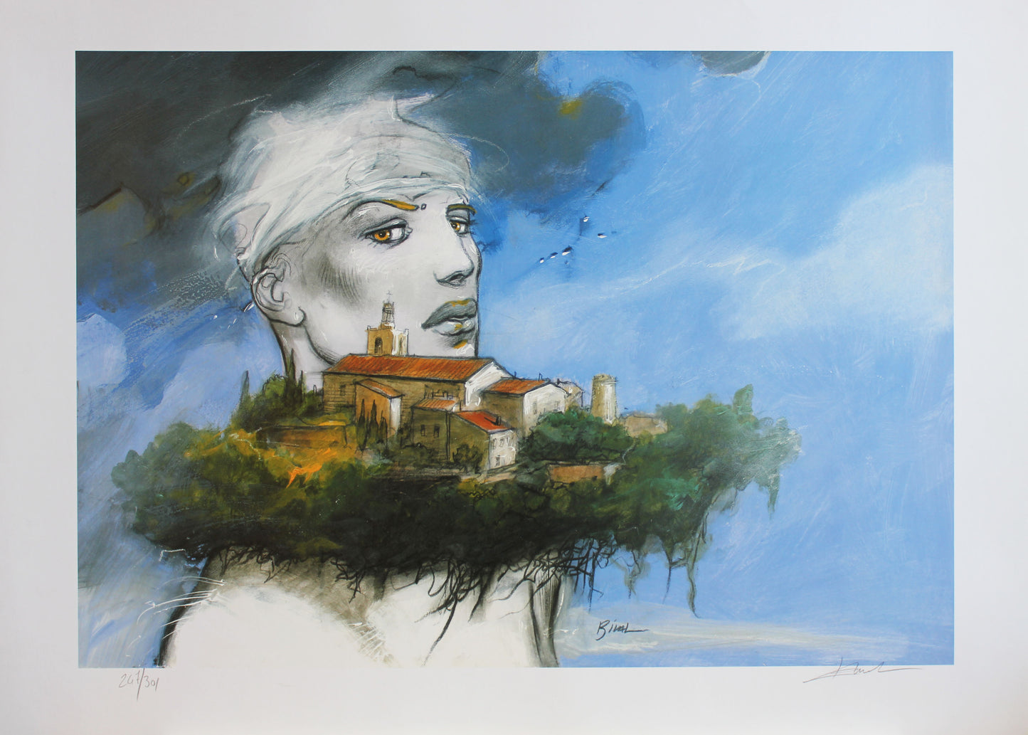 Enki Bilal - Solliès-Ville (2005) Serigraphie