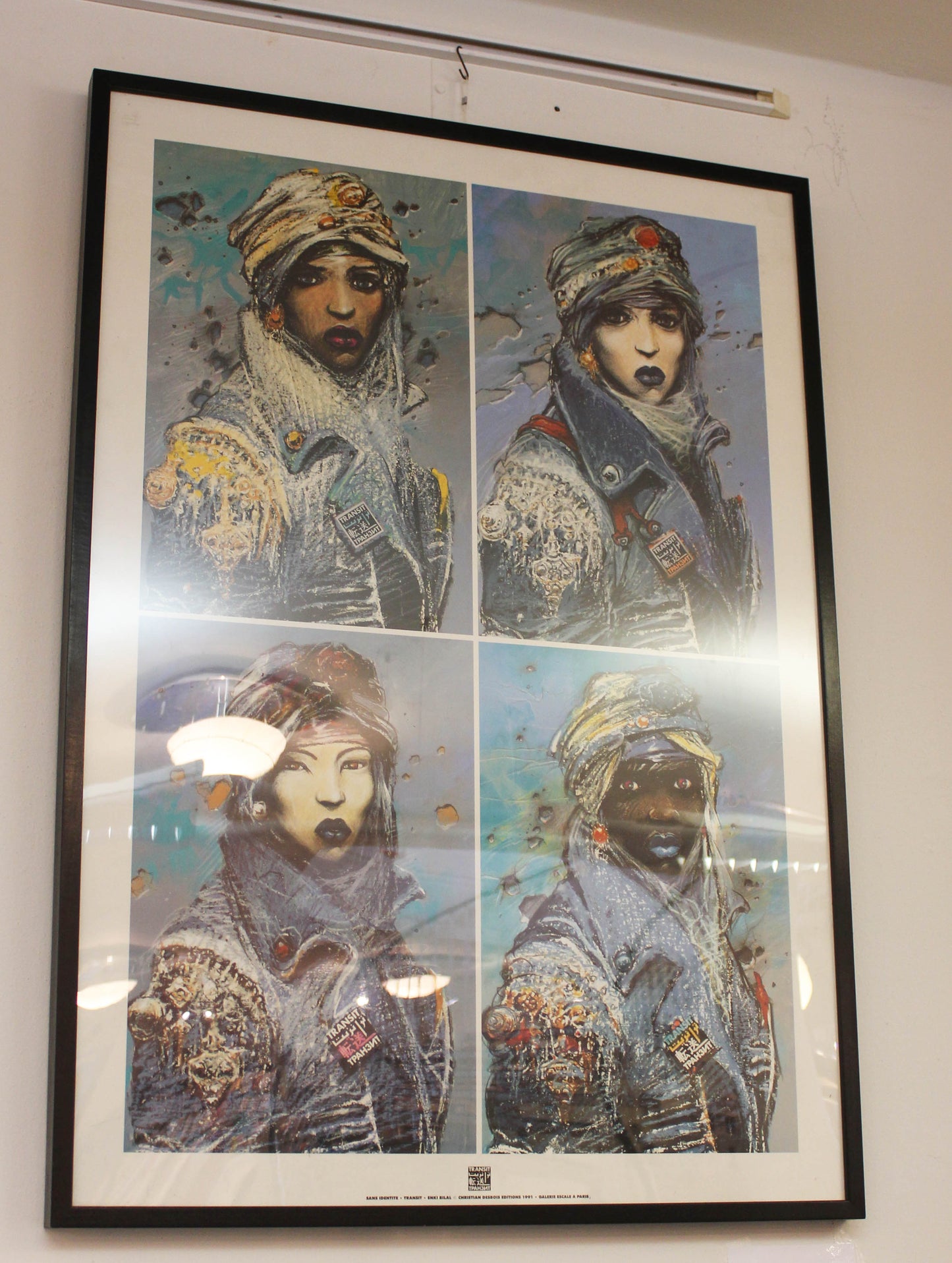 Enki Bilal - "Sans Identite - Transit" (1991) Offsetdruck