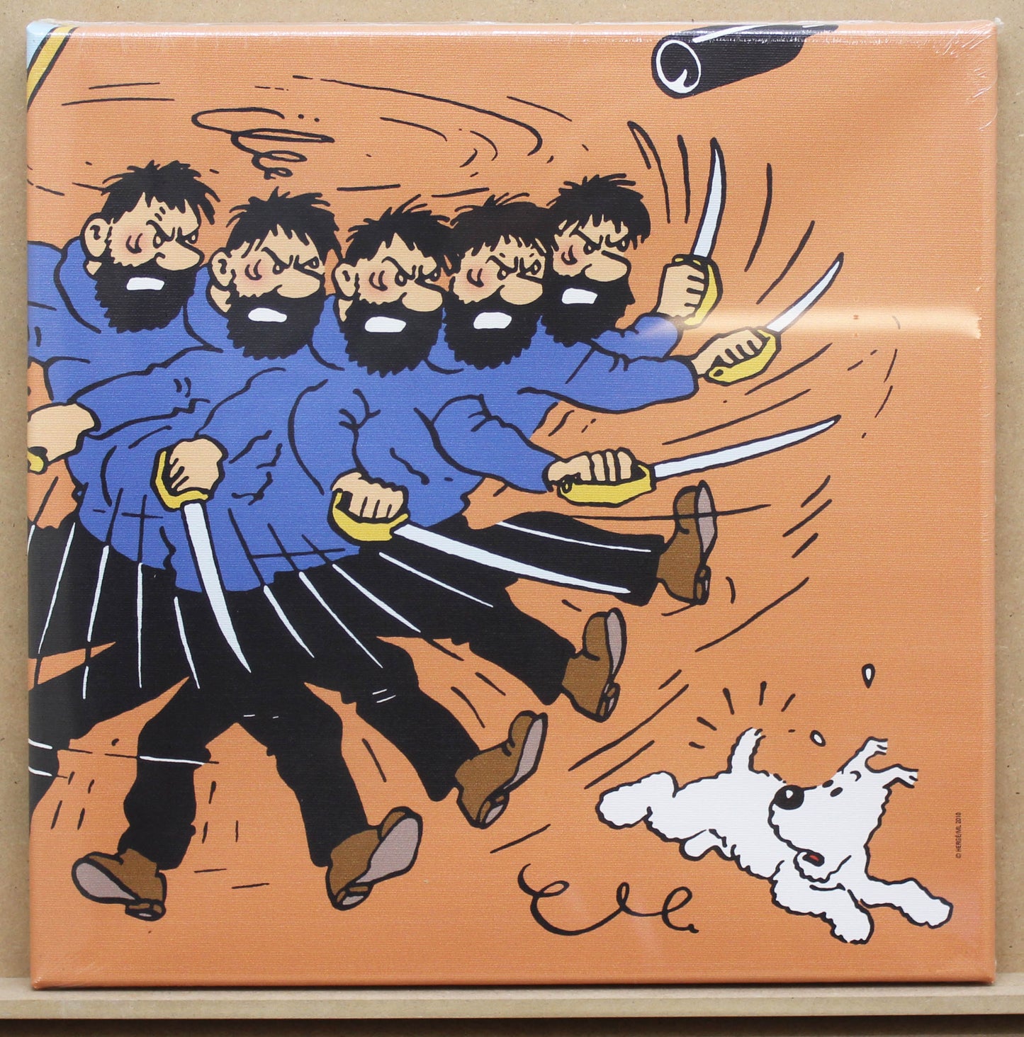 Tim und Struppi Leinwand Set "Geheimnis der Einhorn"