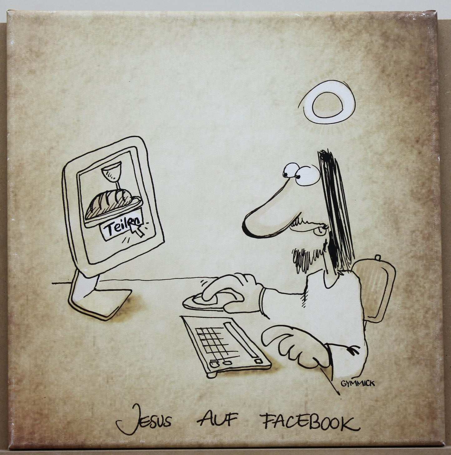 Gymmick Bild Jesus auf Facebook