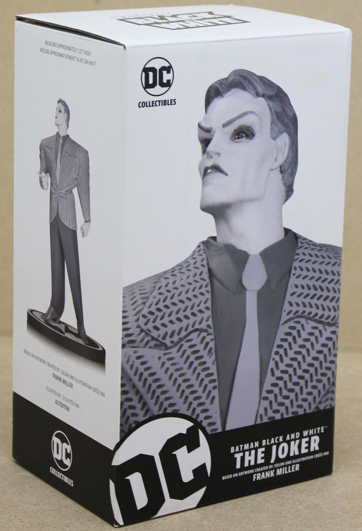 Joker Statue Black and White by Frank Miller
