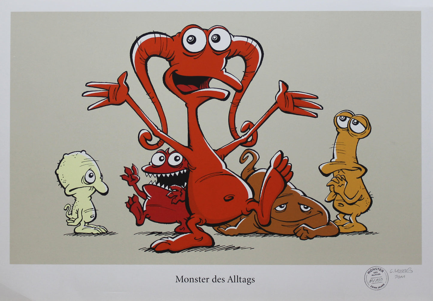 Monster des Alltags Siebdruck: 10 Jahre Jubiläum