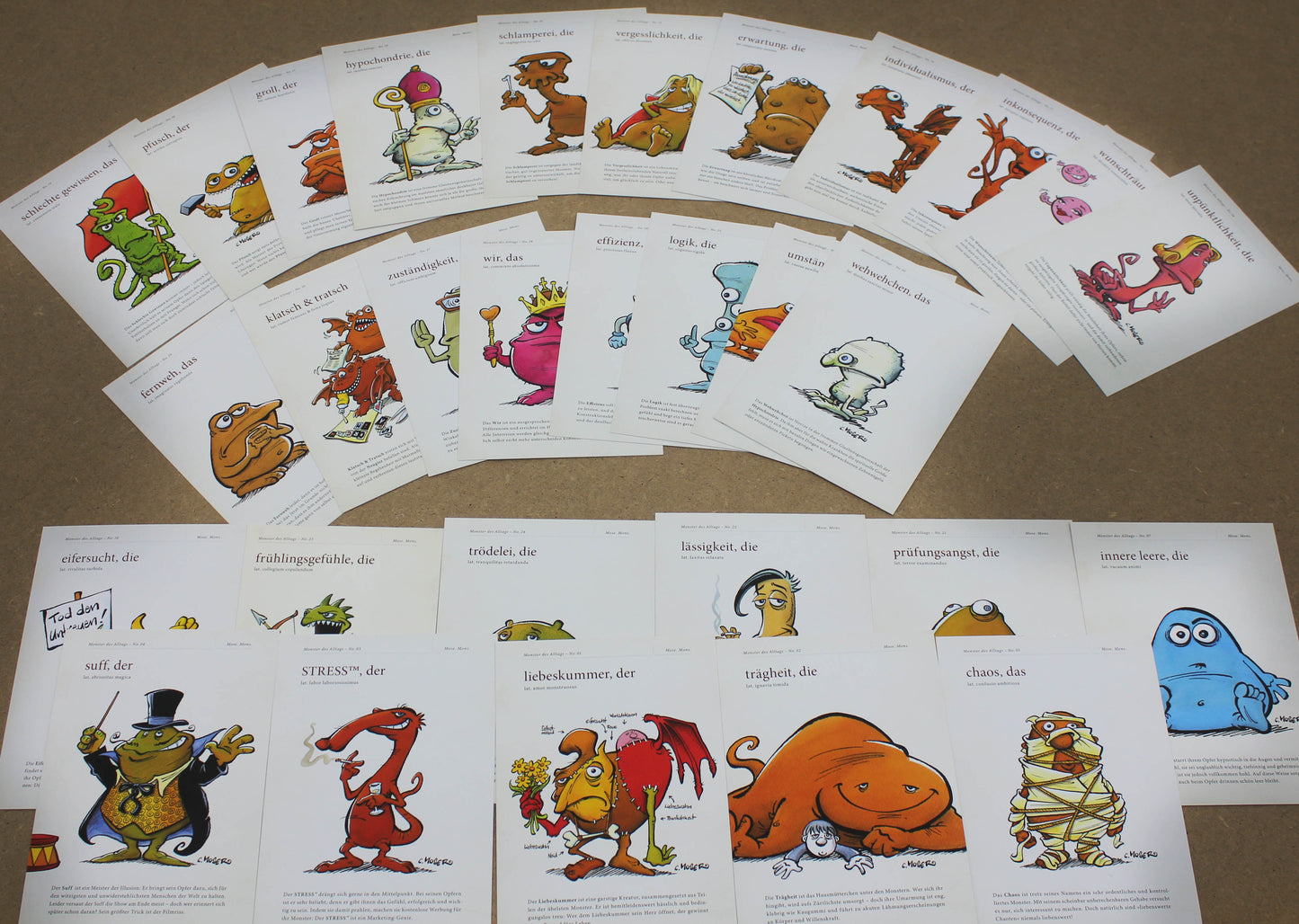 Monster des Alltags Postkartenset