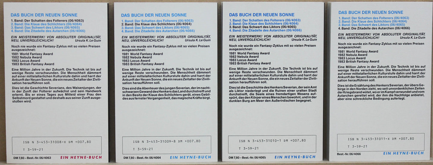 Das Buch der neuen Sonne 1-4
