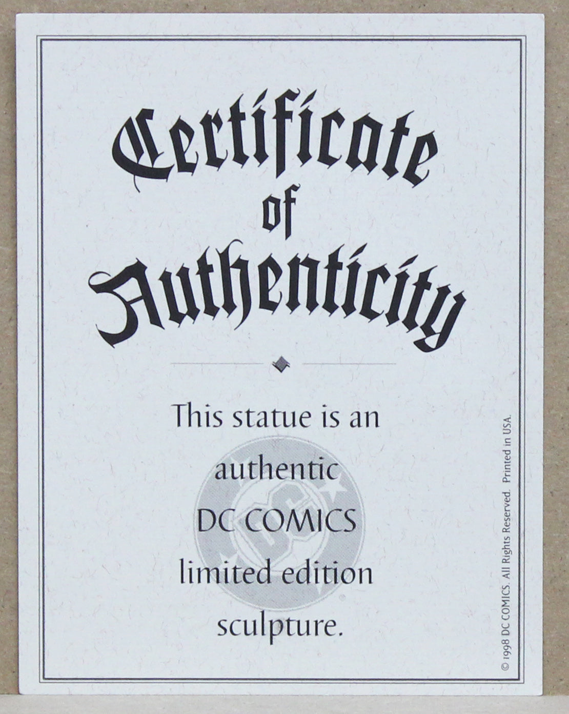 The Sandman 10th Anniversary Statue