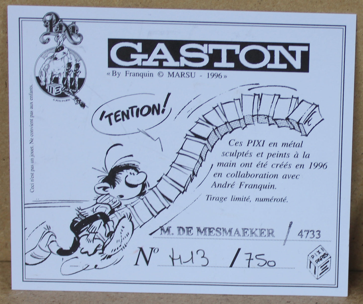 Monsieur De Mesmaeker 2ème version