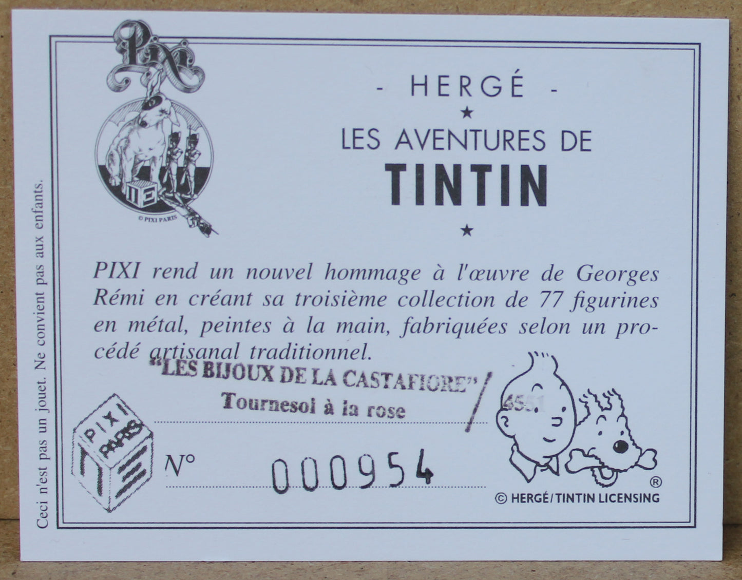 Les Bijoux de la Castafiore, Tournesol à la Rose