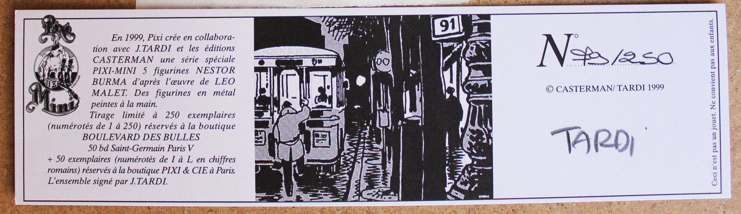 Collection : Héros de BD: Nestor Burma 5 fig /Librairie Boulevard des Bulles