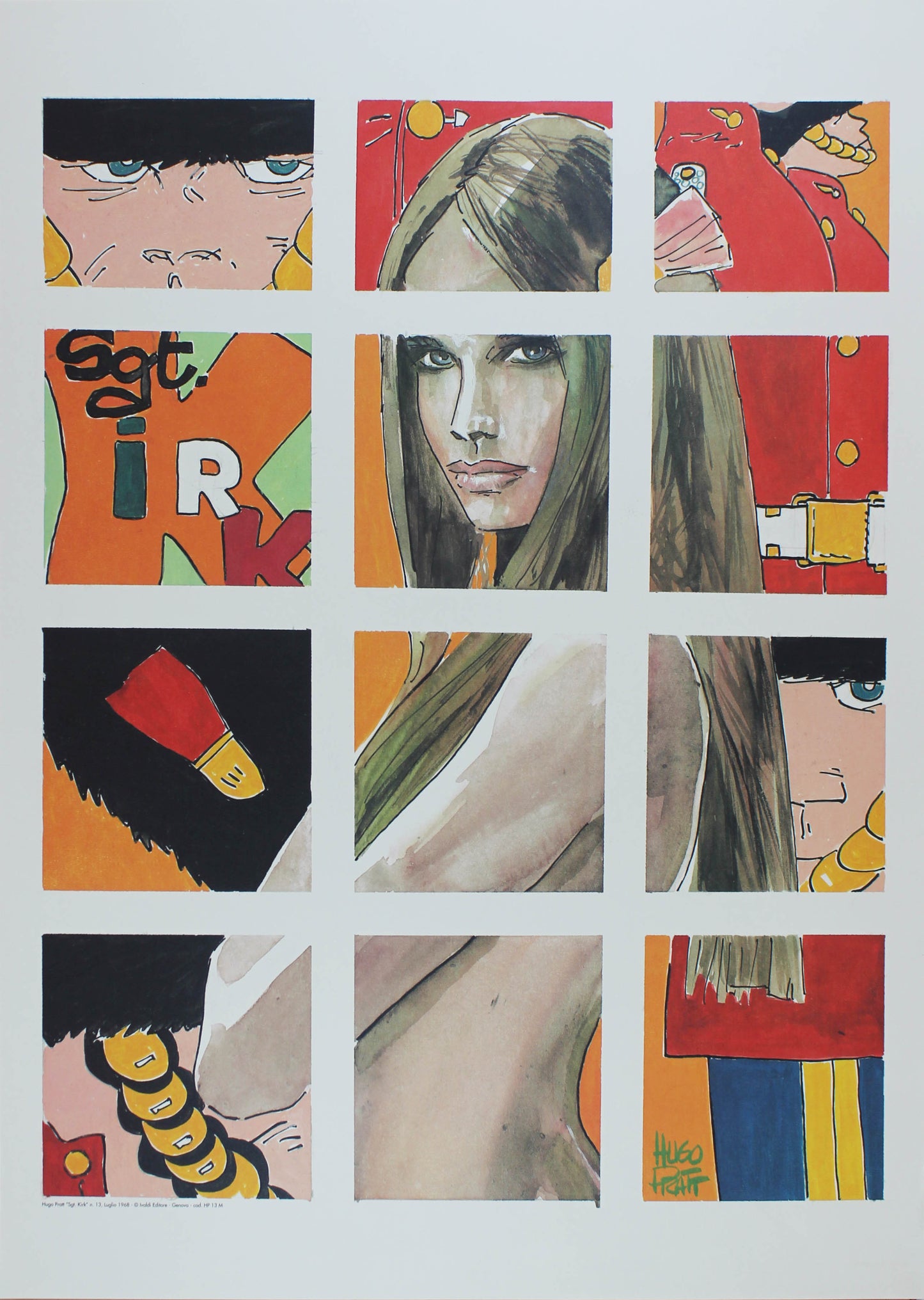 Sgt. Kirk - Offsetdruck von Hugo Pratt