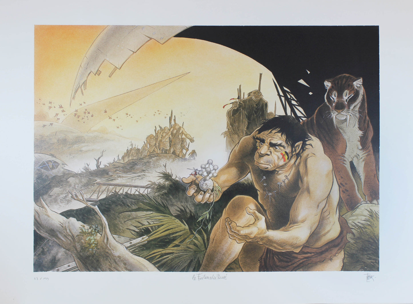 Atomium Le Futur du Passé - Siebdruck von Frank Pè