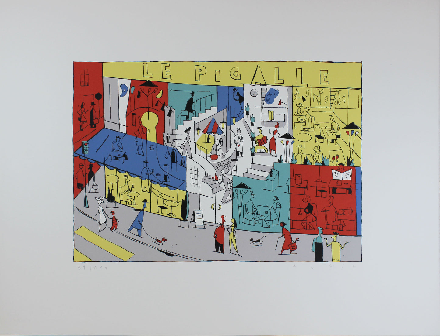 Le Pigalle - Siebdruck von Francois Avril