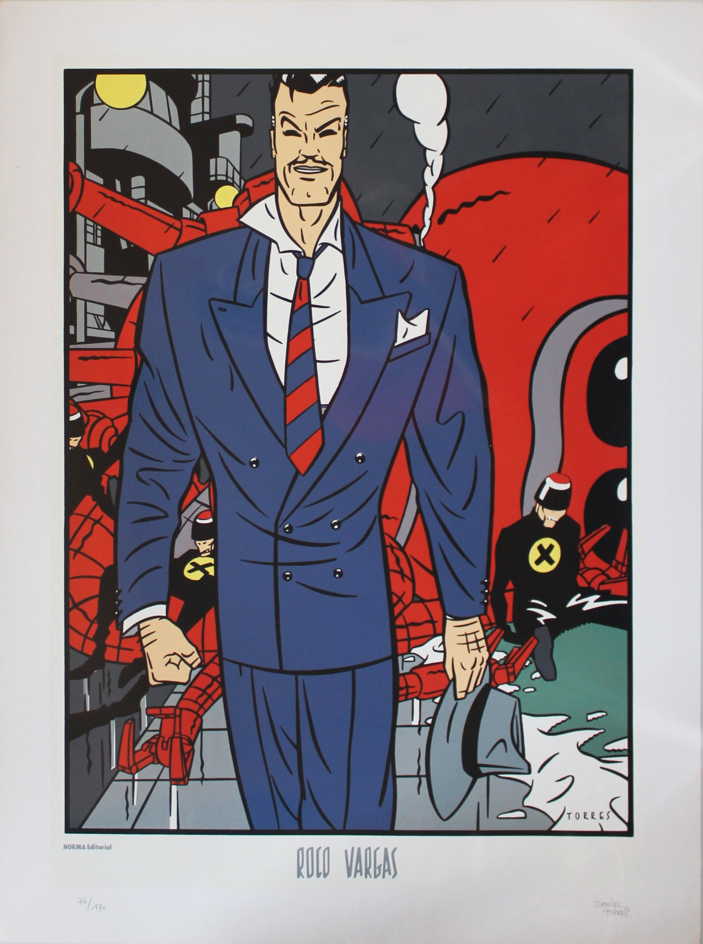 Rocco Vargas - Siebdruck von Daniel Torres