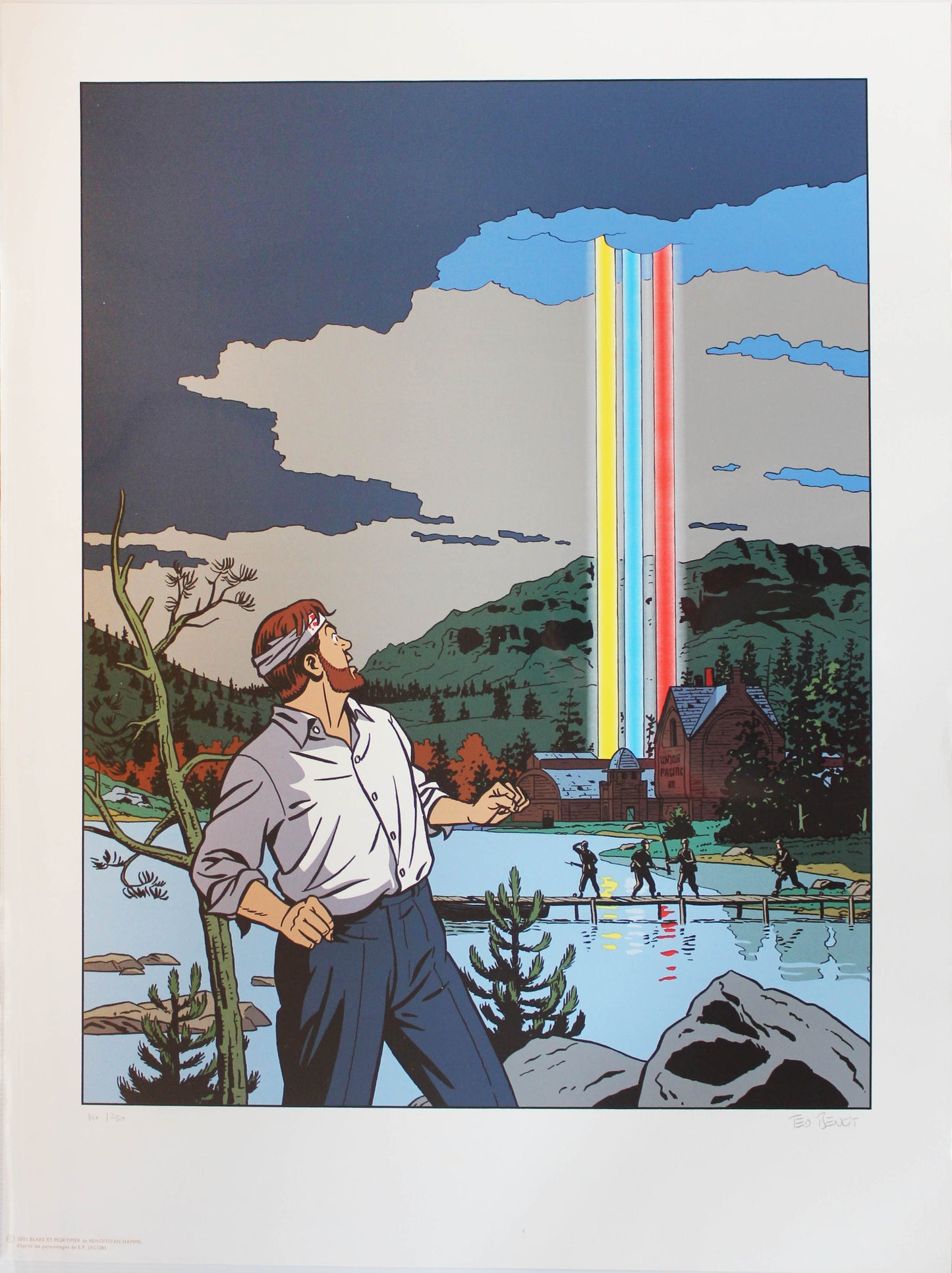 L'étrange rendez-vous - Siebdruck von Ted Benoit