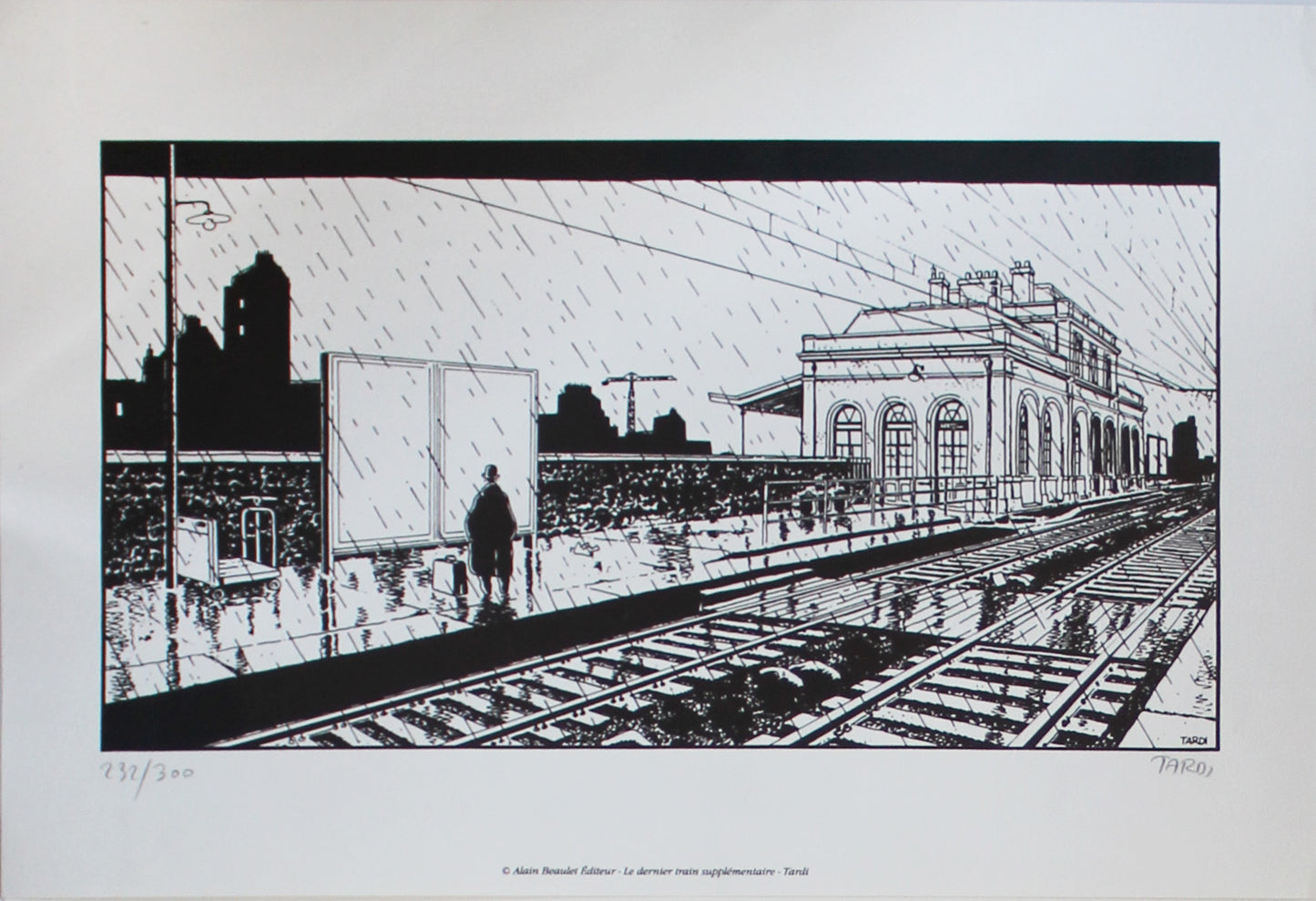 La derniere train supplementaire - Siebdruck von Jacques Tardi