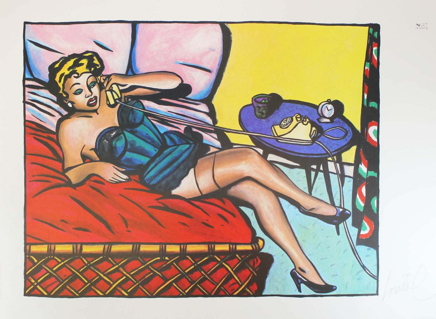 Call Girl - Offsetdruck von Jacques Loustal