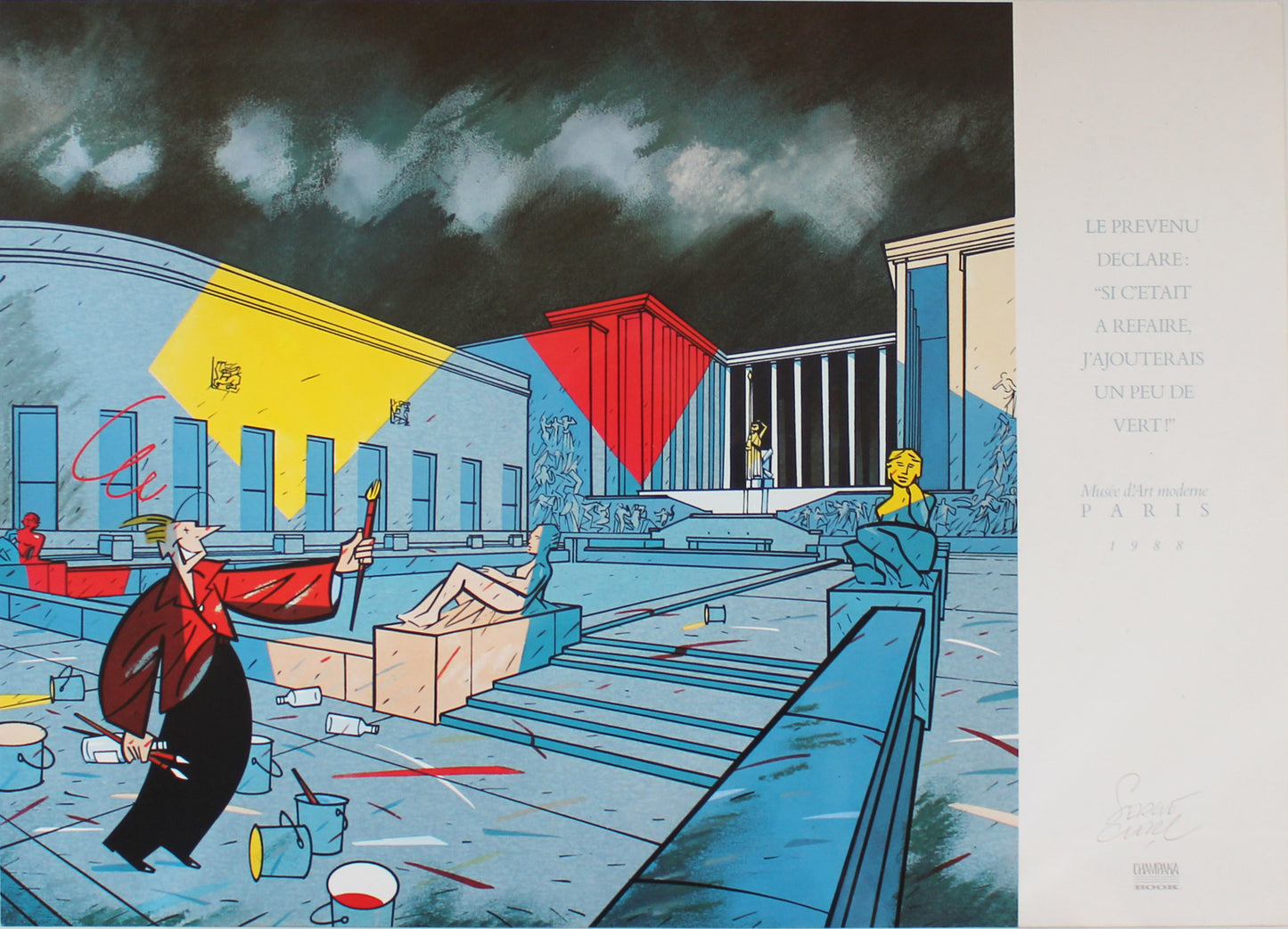 Musée d'art moderne - Offsetdruck von Serge Clerc