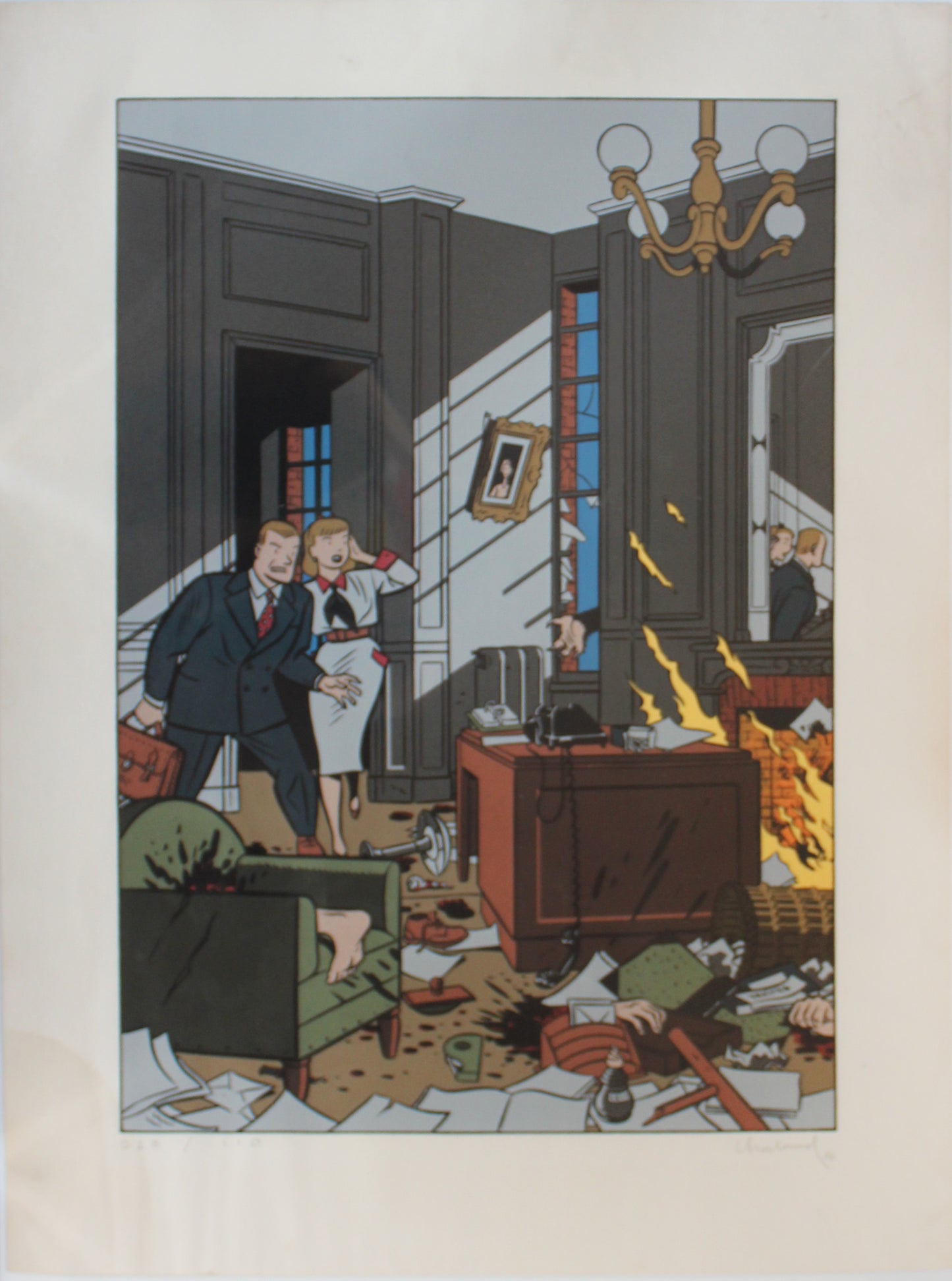 Le crime dans la Rue Morgue - Siebdruck von Yves Chaland