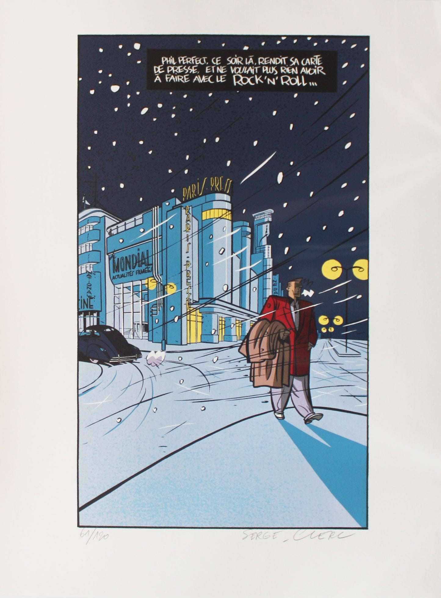 Phil Perfect - Siebdruck von Serge Clerc