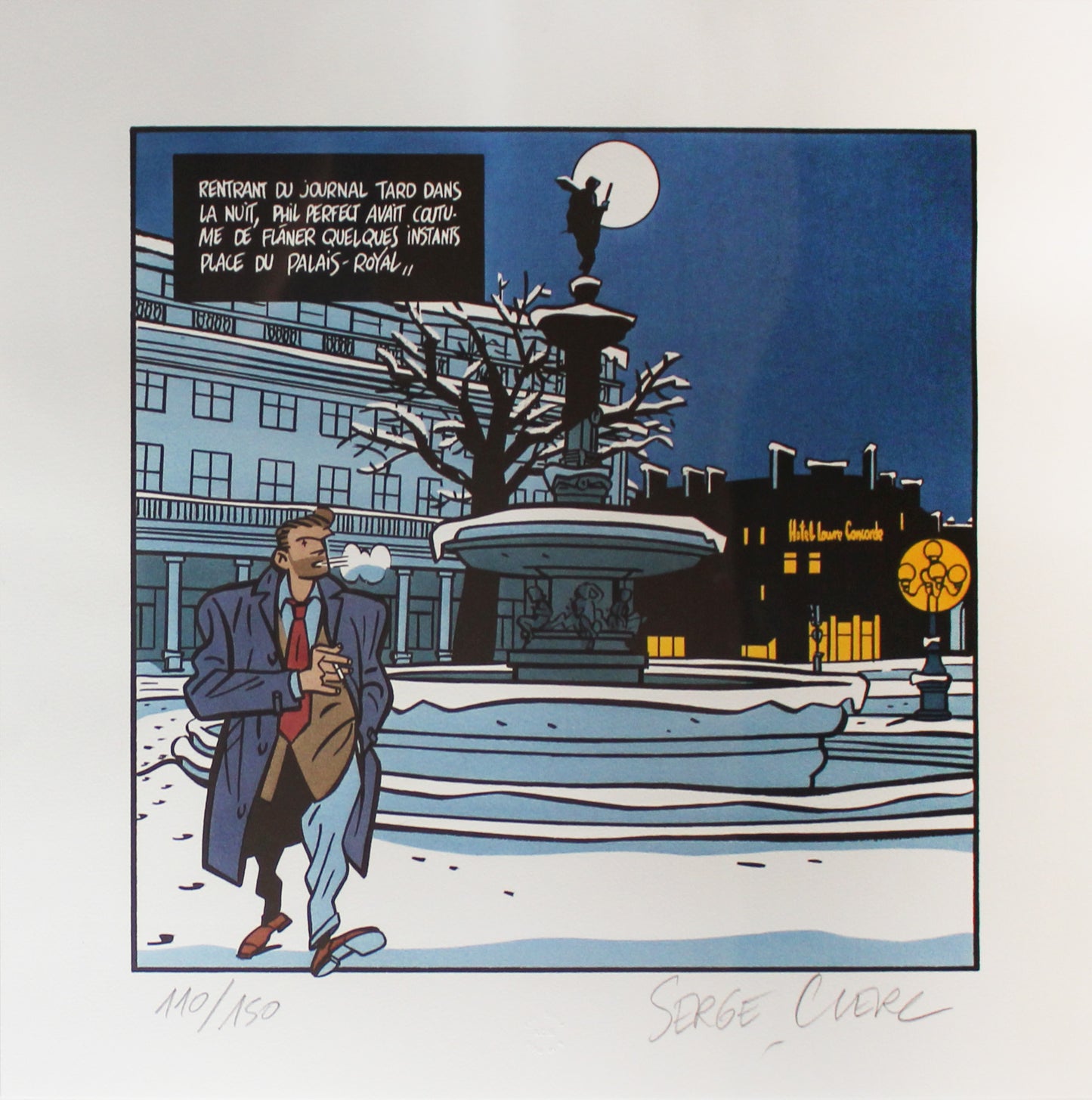 Au Palais Royal - Siebdruck von Serge Clerc