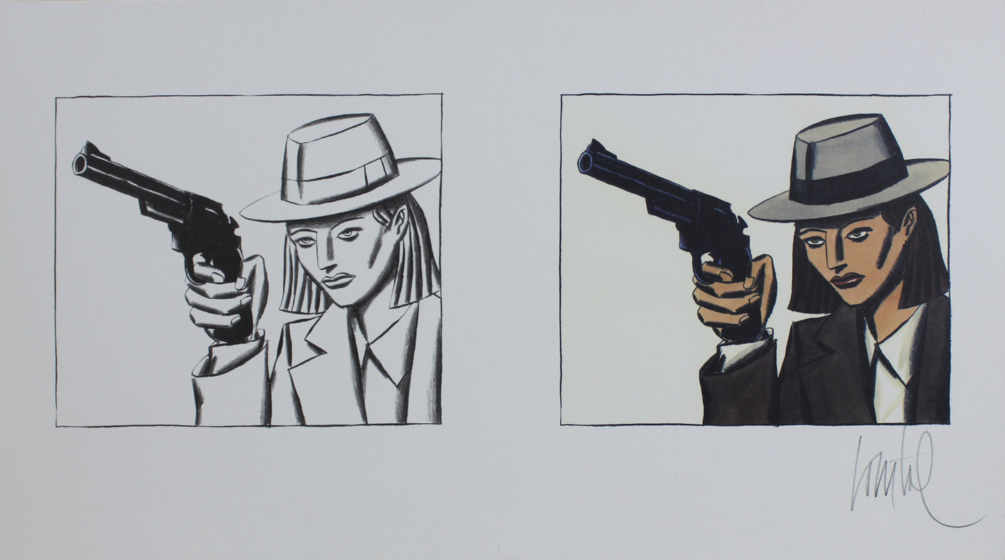 White Sonya - Ex-Libris von Jacques Loustal