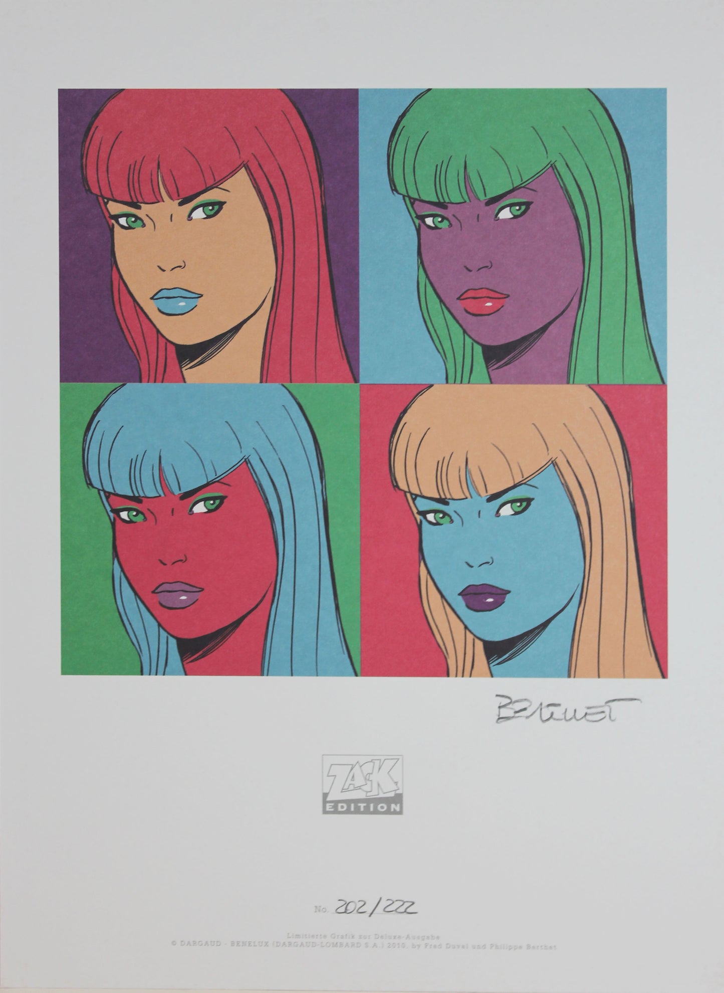 Philippe Berthet: Nico Atomium-Express VZA mit signiertem Druck