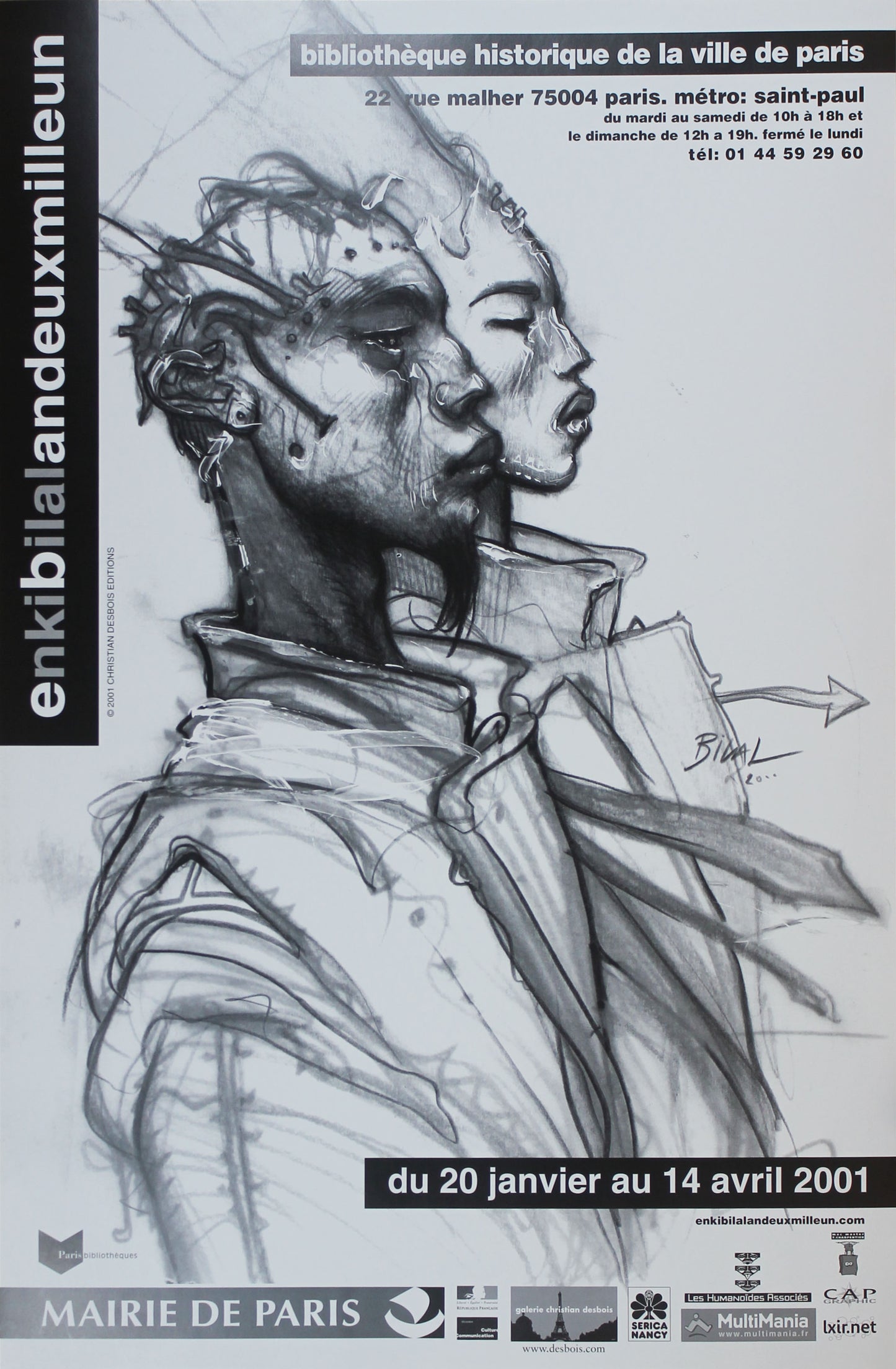 Enki Bilal: andeuxmilleun - Ausstellungsplakat