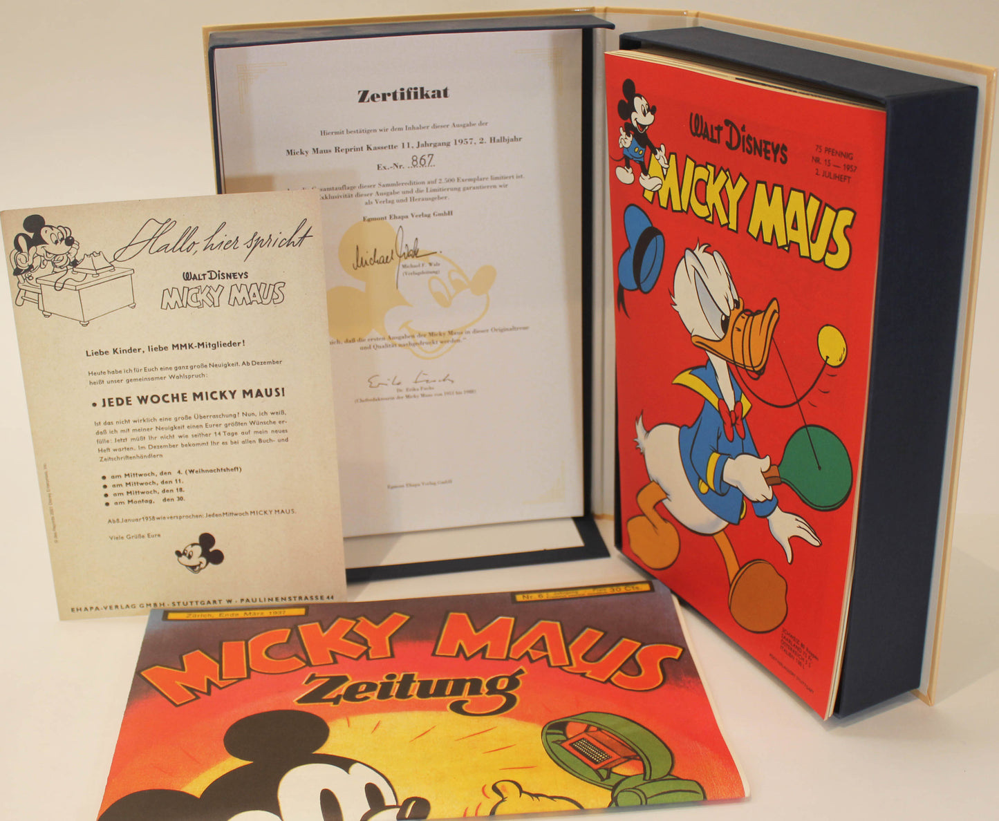 Micky Maus Reprintkassette - Jahrgang 1957/2