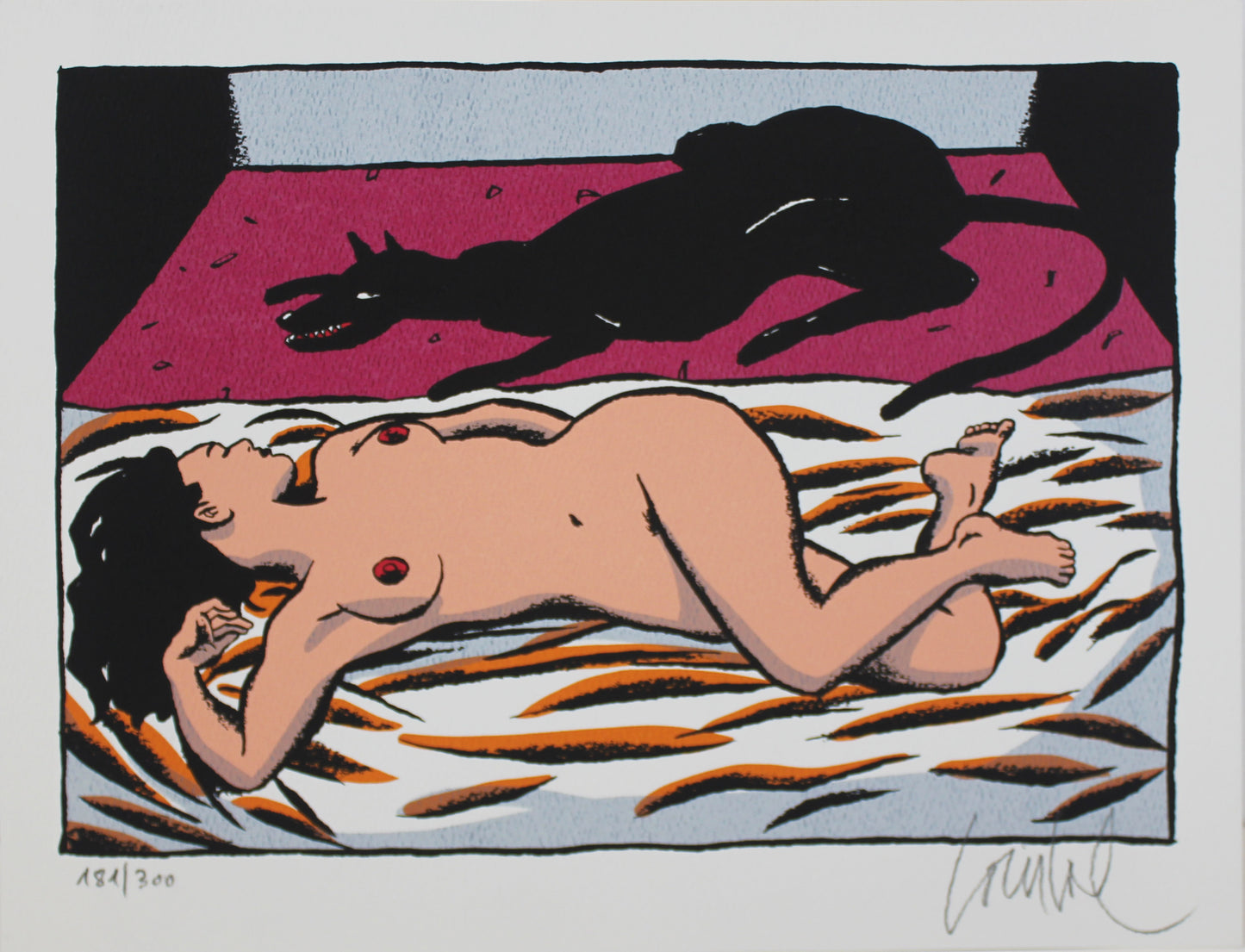 Jacques Loustal: Die Farbe des Traums VZA mit signiertem Druck