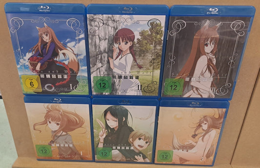 Spice and Wolf I und II komplett auf 6 Blu-Rays